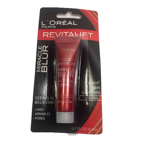 L’OREAL Revitalift Miracle BLUR Instant Skin Smoother Mini SPF30 0.5 OZ RARE New